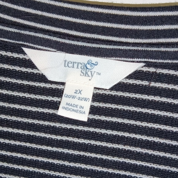 Terra and Sky Striped Dress - Picture 4 of 7